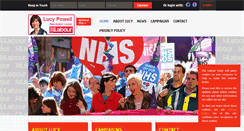 Desktop Screenshot of lucypowell.org.uk